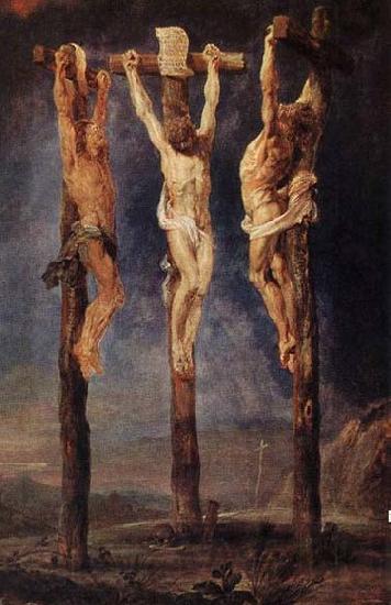 RUBENS, Pieter Pauwel The Three Crosses Norge oil painting art